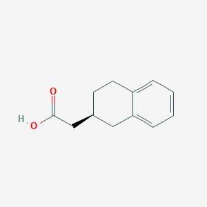 molecular formula C12H14O2 B8496095 (S)-(-)-1,2,3,4-tetrahydronaphthalen-2-ylacetic acid 