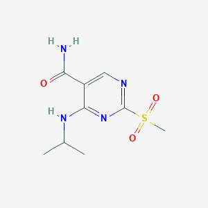 4-(Isopropylamino)-2-(methylsulfonyl)pyrimidine-5-carboxamide