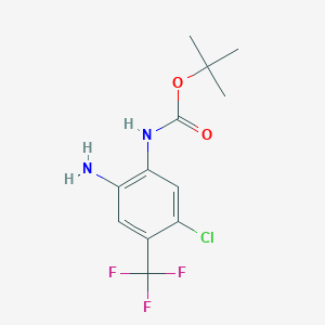 (2-Amino-5-chloro-4-trifluoromethyl-phenyl)-carbamic acid tert-butyl ester