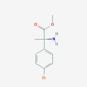 molecular formula C10H12BrNO2 B8496177 Methyl (S)-2-amino-2-(4-bromophenyl)propanoate 