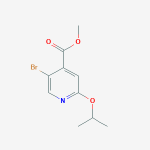 molecular formula C10H12BrNO3 B8496208 Methyl 5-bromo-2-(propan-2-yloxy)pyridine-4-carboxylate 