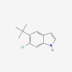 molecular formula C12H14ClN B8496214 6-Chloro-5-tert-butylindole 