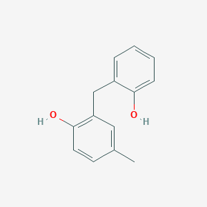 molecular formula C14H14O2 B8496216 (2-Hydroxy-5-methylphenyl)(2-hydroxyphenyl)methane 