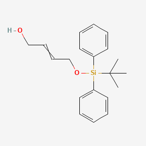 molecular formula C20H26O2Si B8496224 4-(tert-Butyl-diphenyl-silanyloxy)-but-2-en-1-ol 
