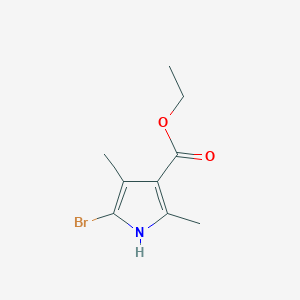 molecular formula C9H12BrNO2 B8496251 Ethyl 5-bromo-2,4-dimethylpyrrole-3-carboxylate 