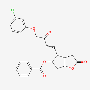 5-benzoyloxy-4-[4-(3-chlorophenoxy)-3-oxo-1-butenyl]-hexahydro-2H-cyclopenta[b]furan-2-one