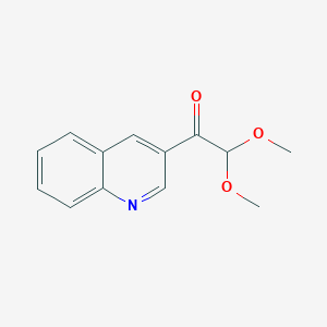 molecular formula C13H13NO3 B8496256 3-(Dimethoxyacetyl)quinoline 