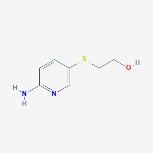 molecular formula C7H10N2OS B8496285 2-(6-Aminopyridin-3-ylthio)ethanol 