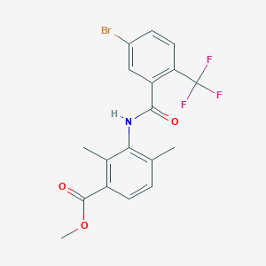 Methyl 3-[[5-bromo-2-(trifluoromethyl)benzoyl]amino]-2,4-dimethyl-benzoate