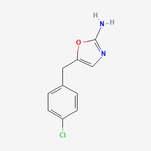 molecular formula C10H9ClN2O B8496370 5-(4-Chloro-benzyl)-oxazol-2-ylamine 