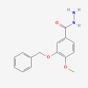 molecular formula C15H16N2O3 B8496381 3-Benzyloxy-4-methoxy-benzoic acid hydrazide 