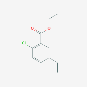molecular formula C11H13ClO2 B8496413 Ethyl 2-chloro5-ethyl-benzoate 