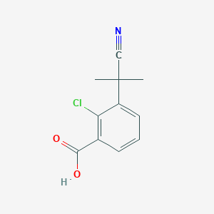 2-Chloro-3-(1-cyano-1-methylethyl)benzoic acid
