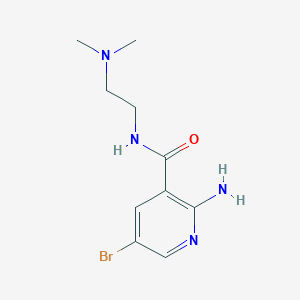 molecular formula C10H15BrN4O B8496468 2-Amino-5-bromo-N-(2-dimethylamino-ethyl)nicotinamide 