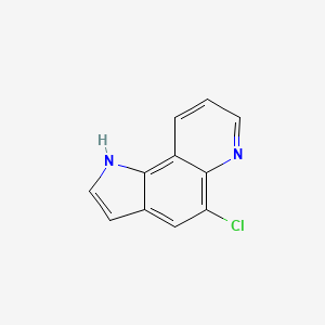 molecular formula C11H7ClN2 B8496548 5-chloro-1H-pyrrolo[2,3-f]quinoline 
