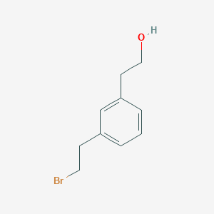 molecular formula C10H13BrO B8496553 2-(3-(2-Bromoethyl)phenyl)ethanol 