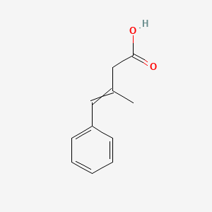 molecular formula C11H12O2 B8496582 3-methyl-4-phenylbut-3-enoic acid 