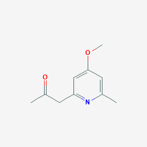 molecular formula C10H13NO2 B8496594 1-(4-Methoxy-6-methylpyridin-2-yl)propan-2-one 