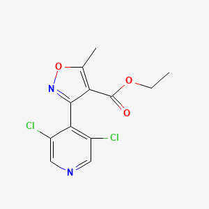 Ethyl 3-(3,5-Dichloro-4-pyridyl)-5-methylisoxazole-4-carboxylate