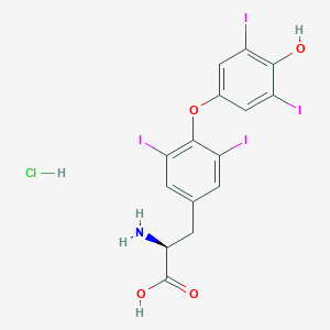 molecular formula C15H12ClI4NO4 B8496638 L-Thyroxine hydrochloride 
