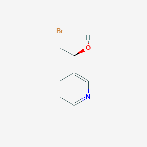 molecular formula C7H8BrNO B8496641 (S)-2-bromo-1-pyridin-3-yl-ethanol 