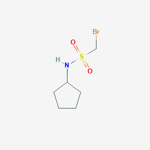 molecular formula C6H12BrNO2S B8496692 N-cyclopentyl bromomethanesulfonamide 