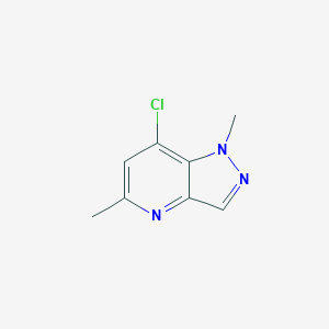 molecular formula C8H8ClN3 B8496702 7-chloro-1,5-dimethyl-1H-pyrazolo[4,3-b]pyridine 