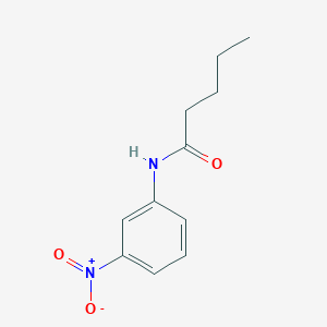 molecular formula C11H14N2O3 B8496787 Pentanamide, N-(3-nitrophenyl)- 