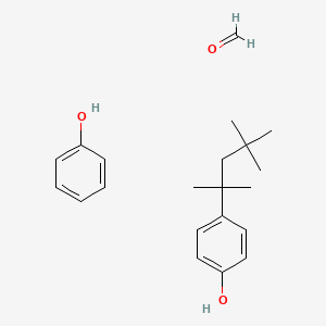 molecular formula C21H30O3 B8496797 p-Tert-octylphenol phenol formaldehyde 