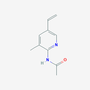 N-(5-ethenyl-3-methylpyridin-2-yl)acetamide