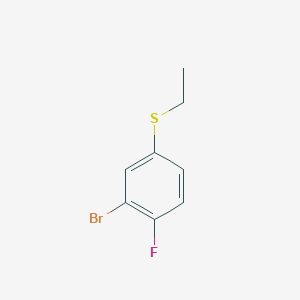 molecular formula C8H8BrFS B8496855 (3-Bromo-4-fluorophenyl)(ethyl)sulfane 