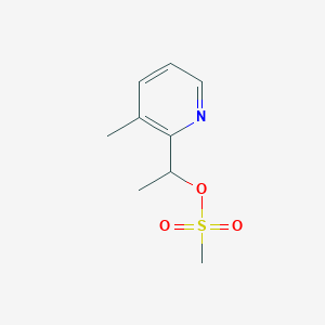 1-(3-methylpyridin-2-yl)ethyl methanesulfonate