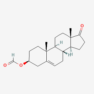 molecular formula C20H28O3 B8496869 (3S,8R,9S,10R,13S,14S)-10,13-dimethyl-17-oxo-2,3,4,7,8,9,10,11,12,13,14,15,16,17-tetradecahydro-1H-cyclopenta[a]phenanthren-3-yl formate 