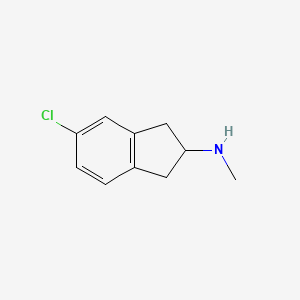 molecular formula C10H12ClN B8496881 N-methyl-5-chloro-2-indanamine 
