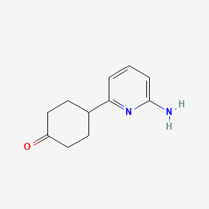 molecular formula C11H14N2O B8496901 4-(6-Amino-pyridin-2-yl)-cyclohexanone 