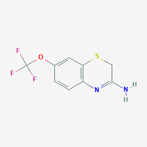 molecular formula C9H7F3N2OS B8496904 3-Amino-7-trifluoromethoxy-2H-1,4-benzothiazine 