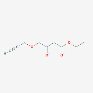 molecular formula C9H12O4 B8496912 Ethyl 4-(prop-2-ynoxy)acetoacetate 