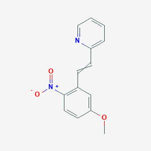 molecular formula C14H12N2O3 B8496971 2-[2-(5-Methoxy-2-nitrophenyl)ethenyl]pyridine CAS No. 50385-26-7