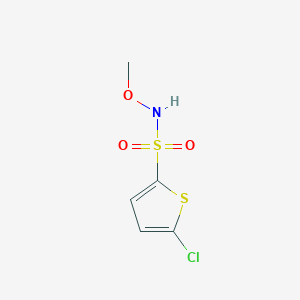 molecular formula C5H6ClNO3S2 B8496980 5-chloro-N-methoxy-2-thiophenesulfonamide 