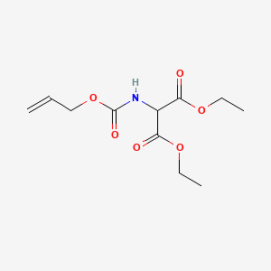 molecular formula C11H17NO6 B8497005 Diethyl 2-[[(allyloxy)carbonyl]amino]malonate 