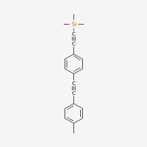 B8497067 Trimethyl({4-[(4-methylphenyl)ethynyl]phenyl}ethynyl)silane CAS No. 919076-56-5