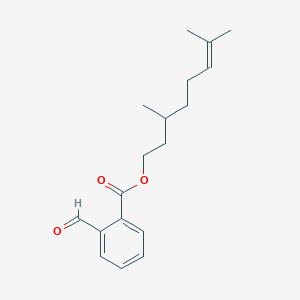 Benzoic acid, 2-formyl-, 3,7-dimethyl-6-octenyl ester
