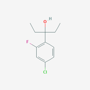 3-(4-Chloro-2-fluorophenyl)pentan-3-ol