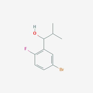 1-(5-Bromo-2-fluorophenyl)-2-methylpropan-1-ol
