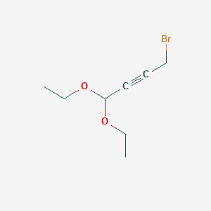molecular formula C8H13BrO2 B8497245 4-Bromo-1,1-diethoxy-2-butyne 