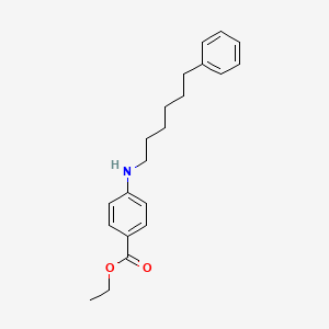 molecular formula C21H27NO2 B8497340 Ethyl 4-[(6-phenylhexyl)amino]benzoate CAS No. 61440-49-1