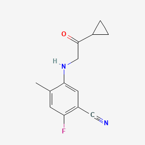 5-((2-CYCLOPROPYL-2-OXOETHYL)AMINO)-2-FLUORO-4-METHYLBENZONITRILE