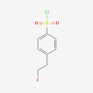 molecular formula C8H8ClFO2S B8497422 4-(2-Fluoroethyl)benzenesulfonyl chloride CAS No. 883146-07-4