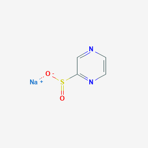 molecular formula C4H3N2NaO2S B8497440 Sodium 2-pyrazinesulfinate 
