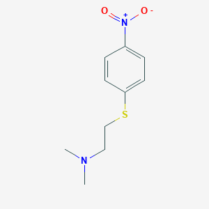molecular formula C10H14N2O2S B8497444 N,N-dimethyl-N-{2-[(4-nitrophenyl)thio]ethyl}amine 